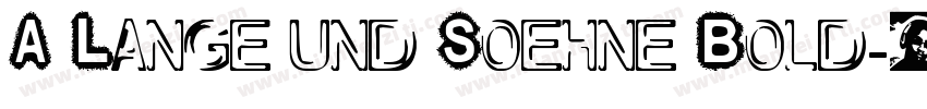 A Lange und Soehne Bold字体转换